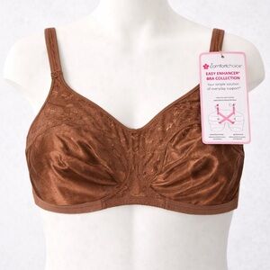 Comfort Choice Easy Enhancer Bra 44D NWT Wireless Support